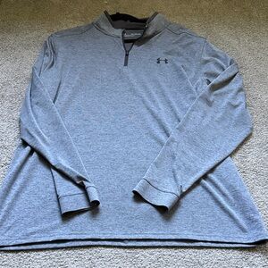 Under Armour Light Grey Quarter-Zip Performance Pullover